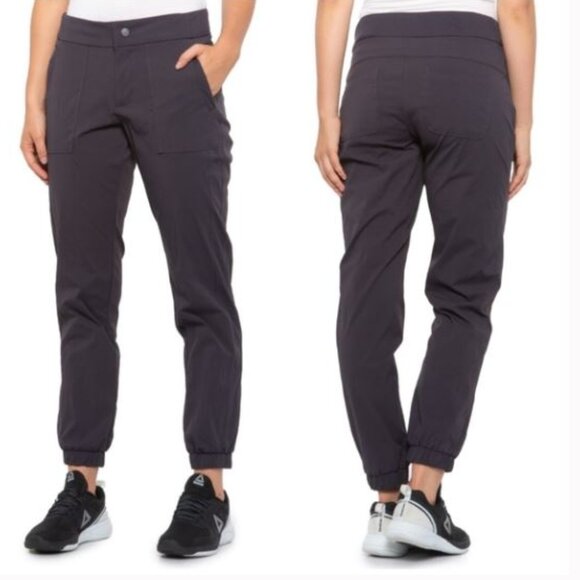 Vina Nine Iron Stretch Nylon Track Pants Joggers Charcoal Gray Size Large - Picture 1 of 11